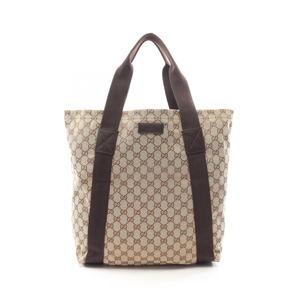 Gucci Gg Canvas Hand Tote Bag Leather #297142G65B